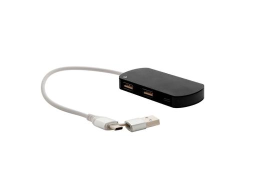 Raluhub USB Hub Schwarz