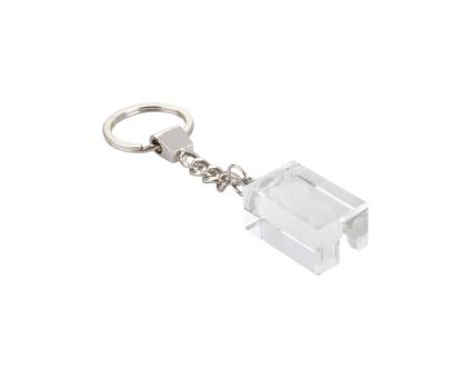 Glass keyring Transparent