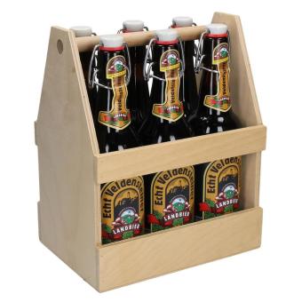 Bierflaschenträger "Six Pack" Natur