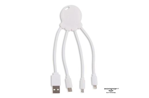 2087 | Xoopar Eco Octopus GRS Charging cable White