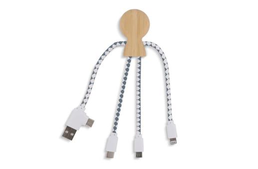 Xoopar Mr. Bio Bamboo Charging Cable Nature