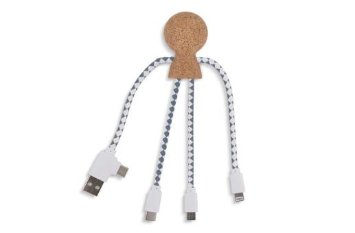 Xoopar Mr. Bio Cork Charging Cable Nature