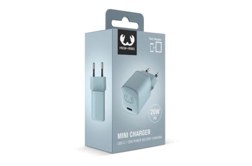 2WC20 I Fresh & Rebel USB-C Mini Charger USB-C PD // 20W Aztec blue