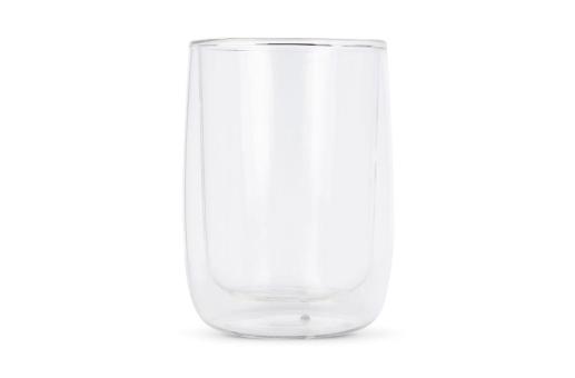 Double wall coffee glass Marian 320 ml Transparent