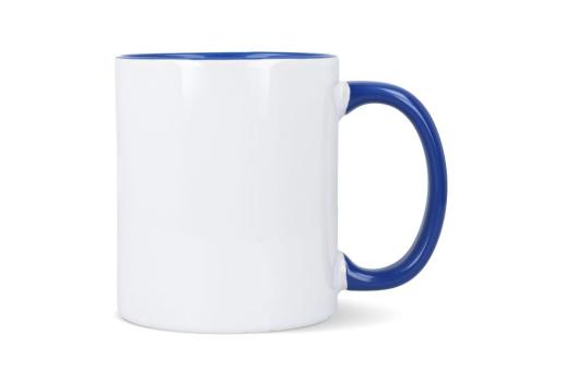 Mug subli Oslo colored inside & handle 300ml Blue/white