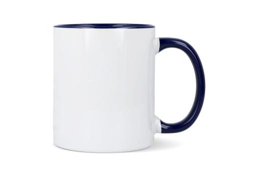 Mug subli Oslo colored inside & handle 300ml White/blue