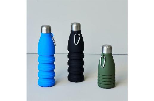 Sagaform Stig foldable bottle 550ml Black