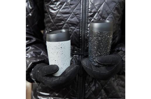 Sagaform Loke Travel Mug Splash 240ml White/black