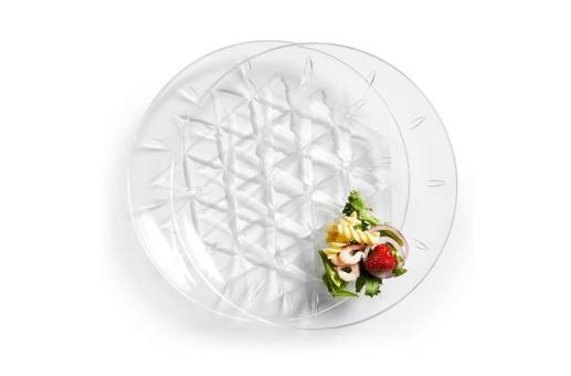 Sagaform Acryl picnic big plate set of 2 Ø26cm Transparent