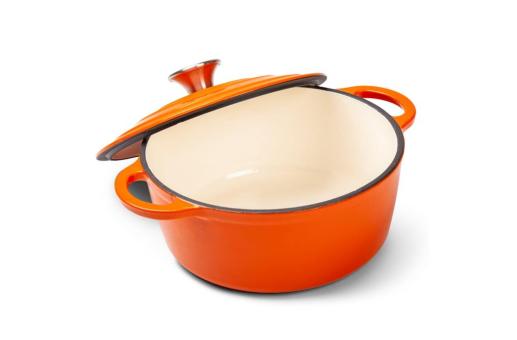 Orrefors Jernverk Enamelled Iron Pan 2.8L Orange