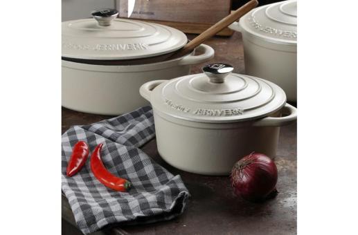 Orrefors Jernverk Enamelled Iron Pan 2.8L Cream