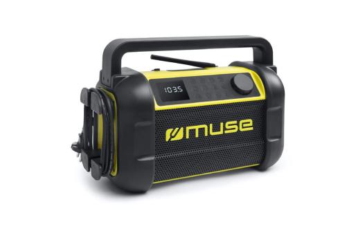 M-928 | Muse arbeitsradio mit bluetooth 20W mit FM-Radio Schwarz/gelb