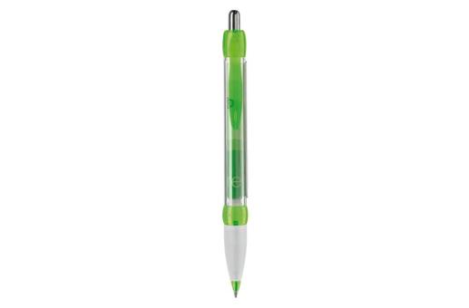 Banner-pen, grip transparent Transparent green