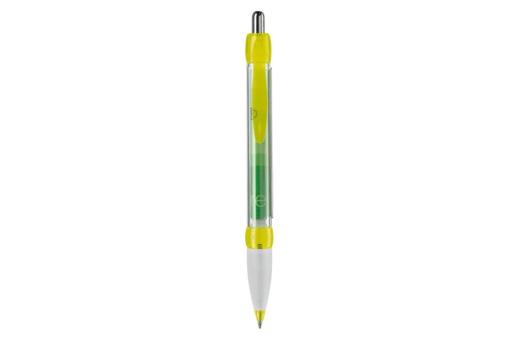 Banner-pen, grip transparent Transparent yellow