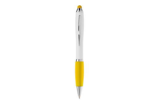 Ball pen Hawaï stylus hardcolour White/yellow