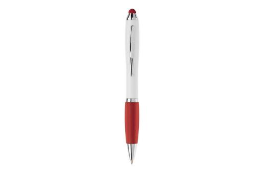 Ball pen Hawaï stylus hardcolour White/red