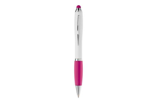 Kugelschreiber Hawaï Stylus weiß Rosa/weiß