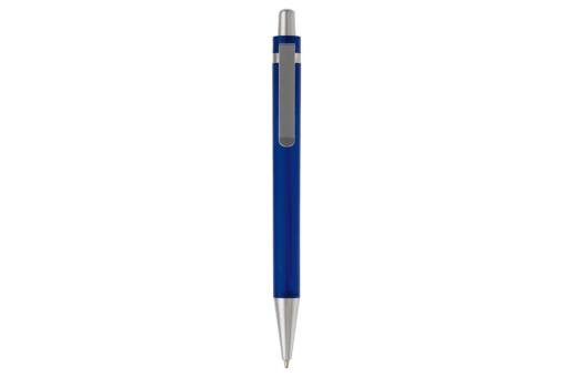 Ball pen Antarctica metal clip Transparent blue