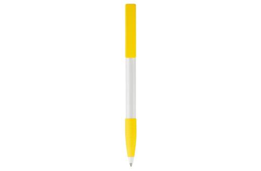 Nash ball pen rubber grip hardcolour White/yellow