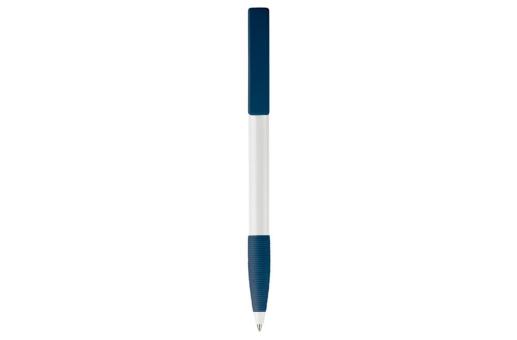 Nash ball pen rubber grip hardcolour White/blue