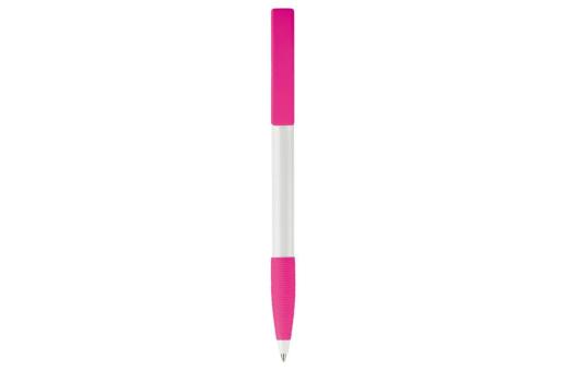 Nash ball pen rubber grip hardcolour Pink/white