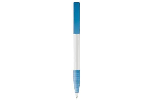 Nash ball pen rubber grip hardcolour, lightblue Lightblue, offwhite