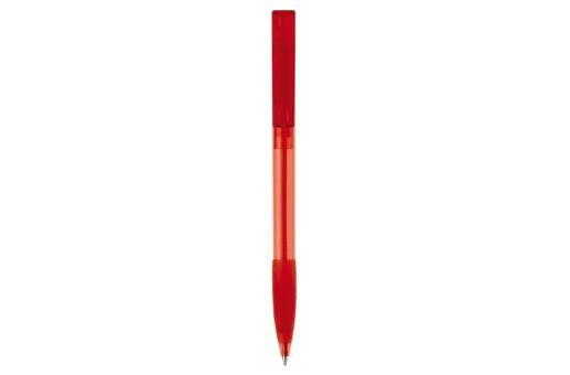 Nash ball pen rubber grip transparent Transparent red