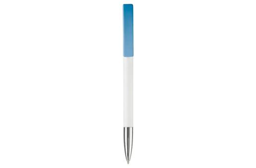 Nash ball pen metal tip hardcolour, lightblue Lightblue, offwhite