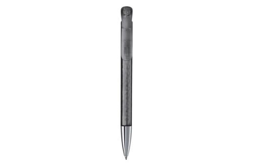 Ball pen Atlas transparent metal tip Transparent black