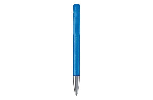 Ball pen Atlas transparent metal tip Transparent blue