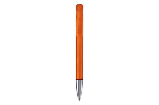 Ball pen Atlas transparent metal tip Transparent orange