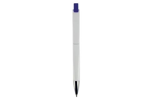 Ball pen Riva hardcolour White/blue