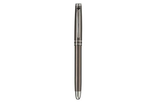 Metal rollerball 2 stripes Dark grey