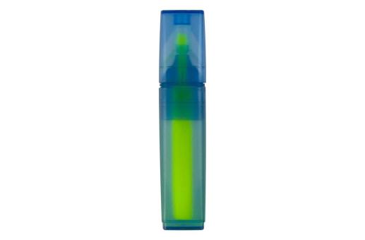 Textmarker aus R-PET-Material Blau/gelb