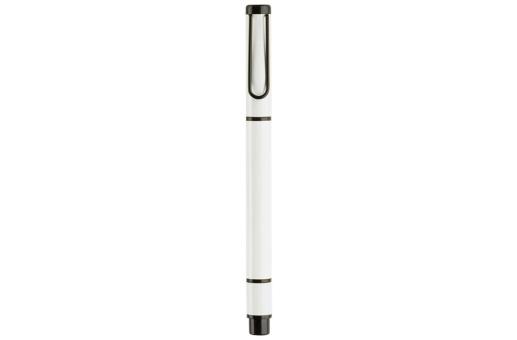 Ball pen with textmarker 2-in-1 White