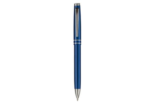 Pen set 2 stripes barrel metal Dark blue