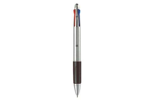 Ball pen 4 colours Silver/black