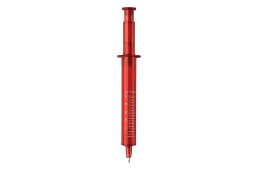 Injection pen transparent Transparent red