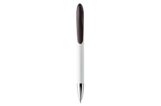 Speedy ball pen twist metal tip White/black