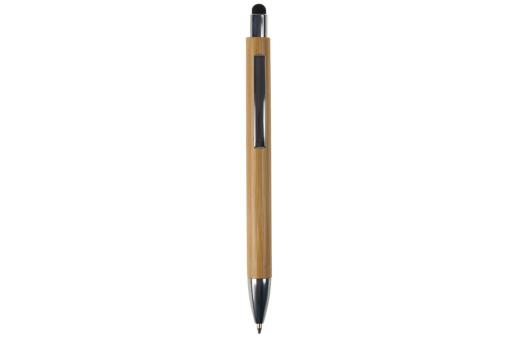 Ball pen New York bamboo with stylus Black