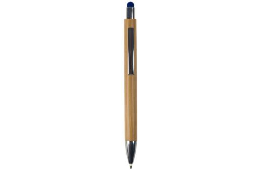 Ball pen New York bamboo with stylus Aztec blue