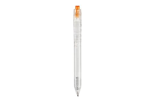 R-PET ball pen Transparent orange