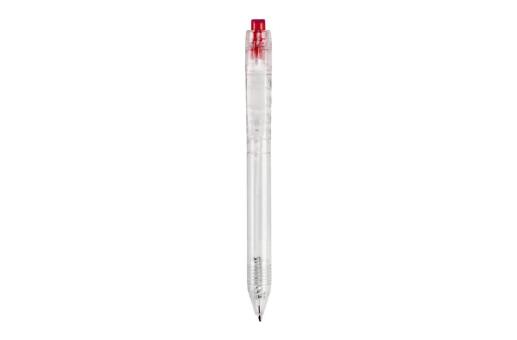 R-PET ball pen Transparent red