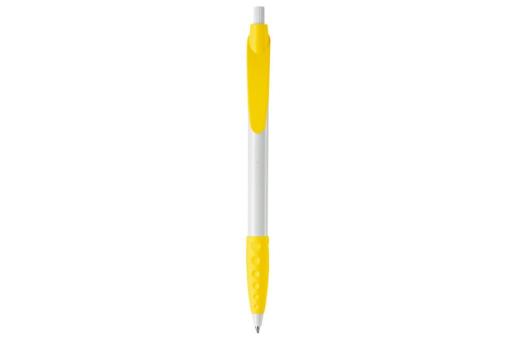 Cosmo ball pen rubber grip HC White/yellow