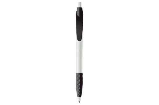 Cosmo ball pen rubber grip HC White/black