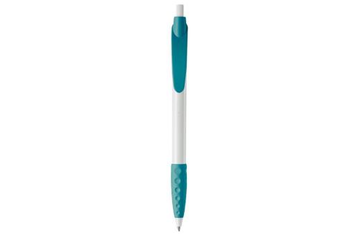 Cosmo ball pen rubber grip HC Turquoise/white