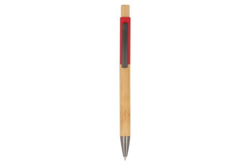 Ball pen Madrid bamboo Red