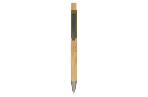 Ball pen Madrid bamboo Olive