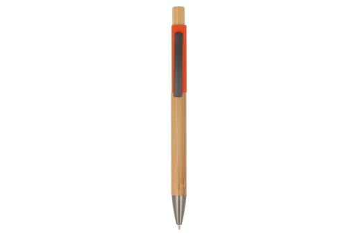 Ball pen Madrid bamboo Orange