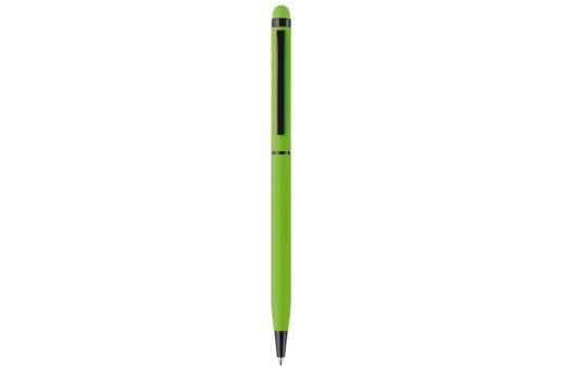 Slim stylus rubberised Light green